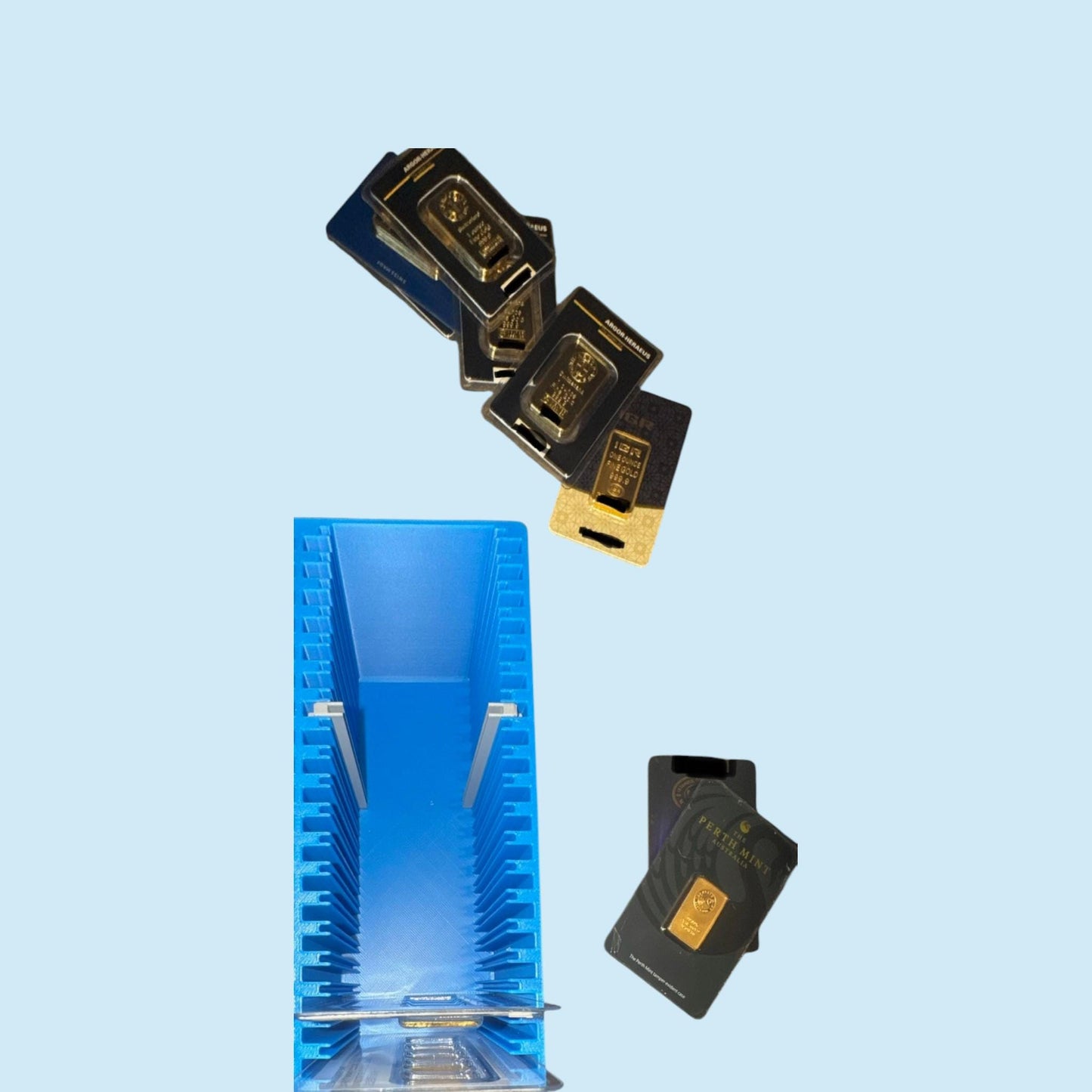 Precision Fit Adapter for Sub-1oz Gold Assay Cards β Add-on for 1oz Universal Assay Card Box