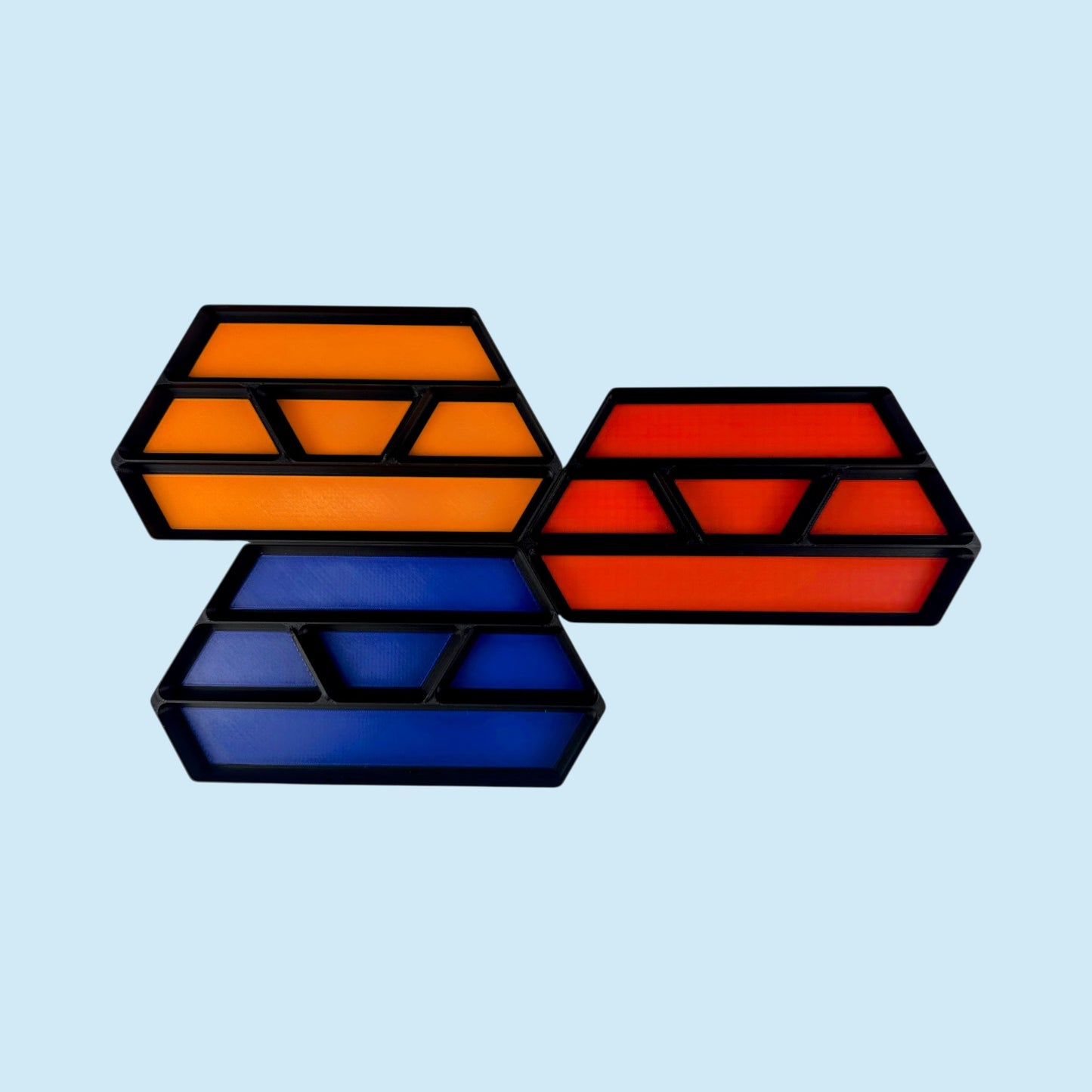 5 Bin Stackable Parts Tray - 2 Tool | Garage Organizer | Hobby Organizer | Desk Organizer | Hobby Tray | Workspace Organizer