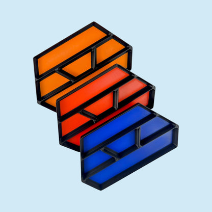 5 Bin Stackable Parts Tray - 2 Tool | Garage Organizer | Hobby Organizer | Desk Organizer | Hobby Tray | Workspace Organizer