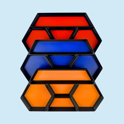 5 Bin Stackable Parts Tray - 1 Tool | Garage Organizer | Hobby Organizer | Desk Organizer | Hobby Tray | Workspace Organizer