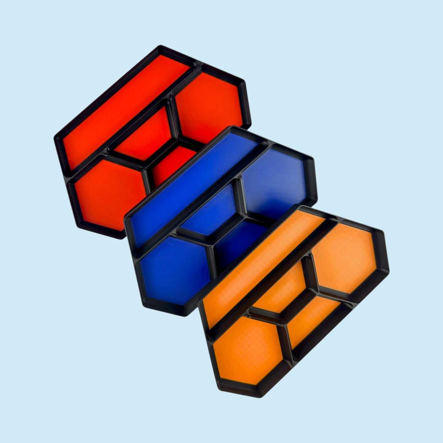 5 Bin Stackable Parts Tray - 1 Tool | Garage Organizer | Hobby Organizer | Desk Organizer | Hobby Tray | Workspace Organizer