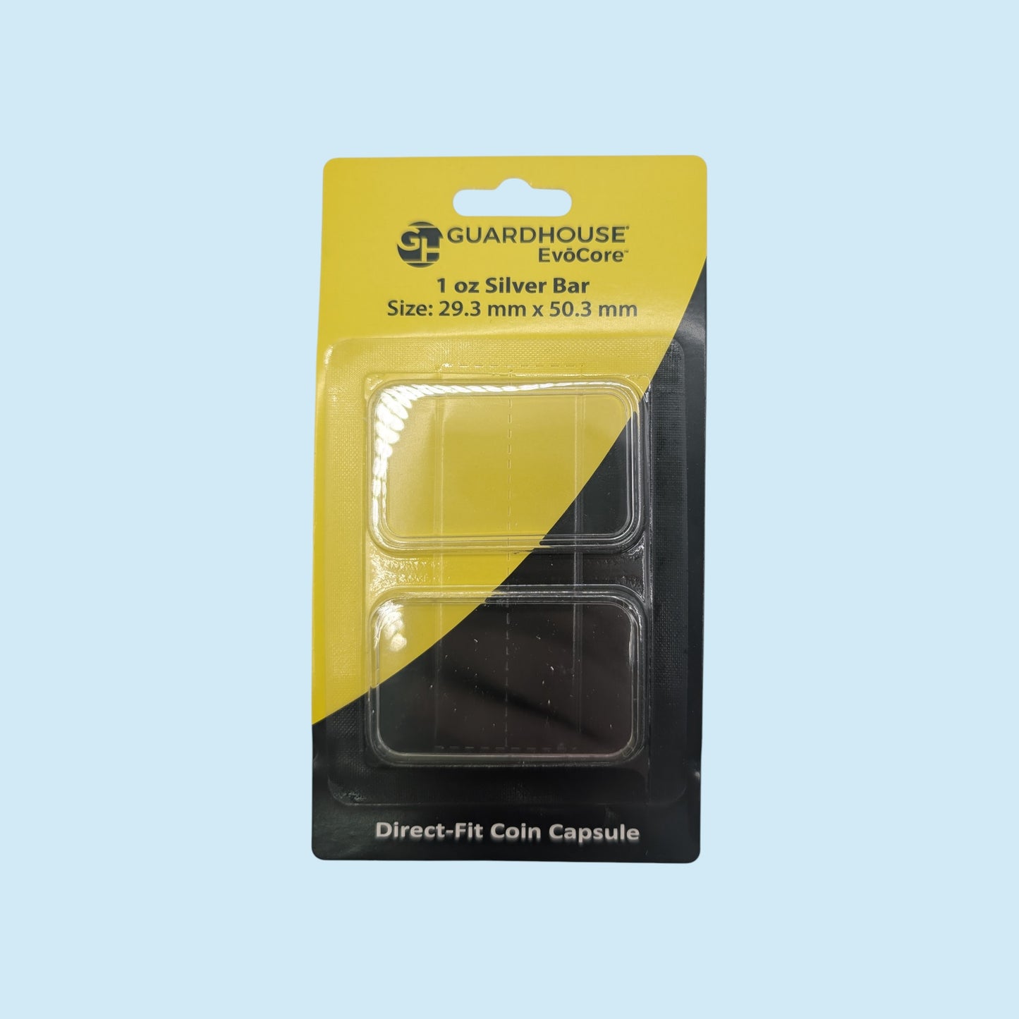 1oz Silver Bars Storage Box for Direct-Fit Capsules | Holds 20 1oz Silver Bars | 1x20 Layout | 9 color Options | Optional Customized Text