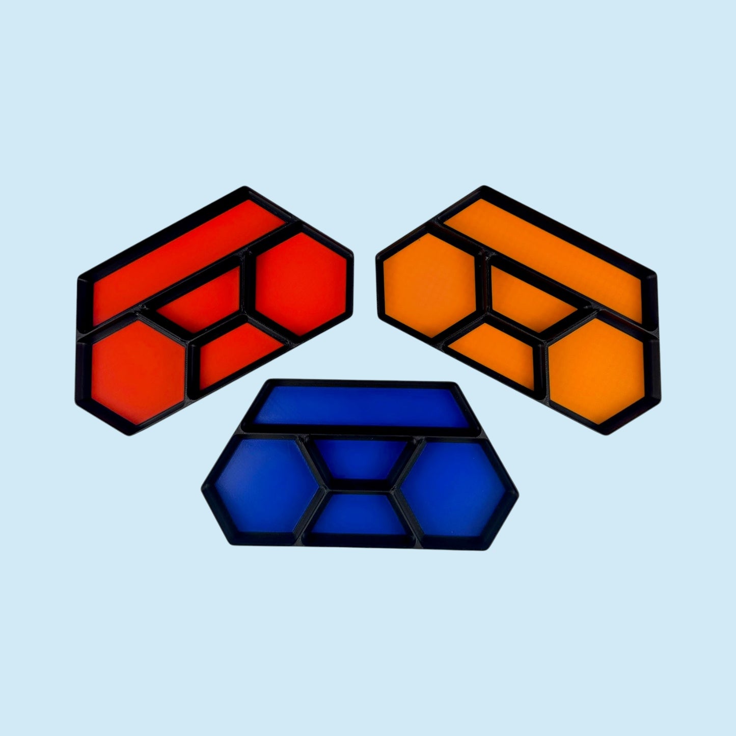 5 Bin Stackable Parts Tray - 1 Tool | Garage Organizer | Hobby Organizer | Desk Organizer | Hobby Tray | Workspace Organizer