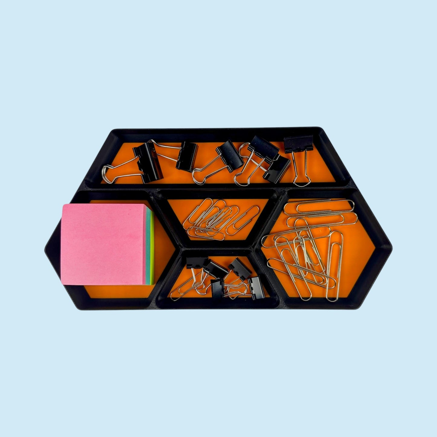 5 Bin Stackable Parts Tray - 1 Tool | Garage Organizer | Hobby Organizer | Desk Organizer | Hobby Tray | Workspace Organizer
