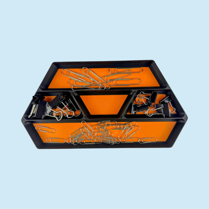 5 Bin Stackable Parts Tray - 2 Tool | Garage Organizer | Hobby Organizer | Desk Organizer | Hobby Tray | Workspace Organizer