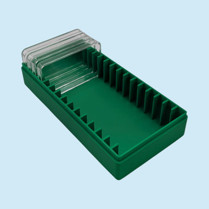 10oz Silver Bar Storage Box: Holds 15 Air-Tite Capsules, 9 Color Options and Optional Custom Text