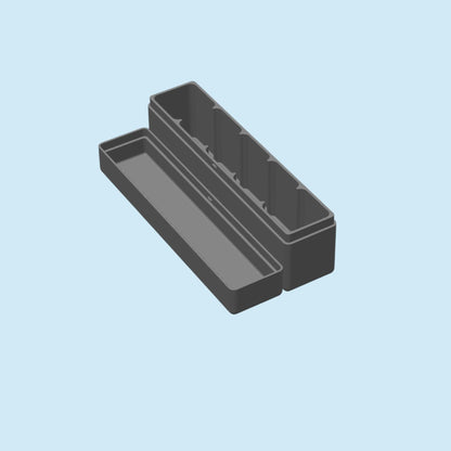 Mini Monster Box for US Mint 1oz Gold/Platinum Eagle & Buffalo Coin Tubes (1x5 Layout) | 5 US Mint Coin Tubes, 9 Color Options and Optional Custom Text