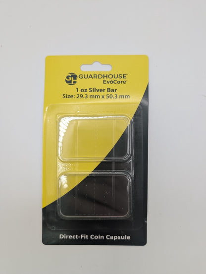 1oz Silver Bar Capsule Box - 40 Slot - Direct Fit Air-Tite