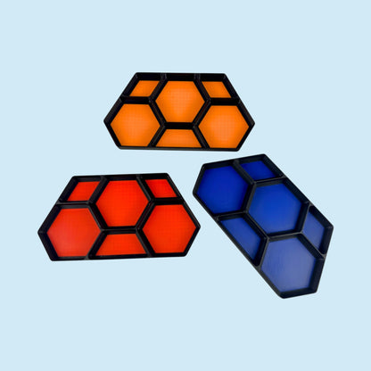 Six Bin Stackable Parts Tray | Garage Organizer | Hobby Organizer | Desk Organizer | Hobby Tray | Workspace Organizer