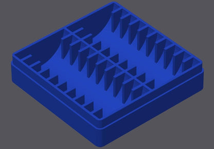 30 Coin Storage Box for 1 oz Silver Eagles in Capsules | 2x15 (2 rows of 15) | Fits 44mm-47mm Capsules | 9 Colors | Optional Custom Text