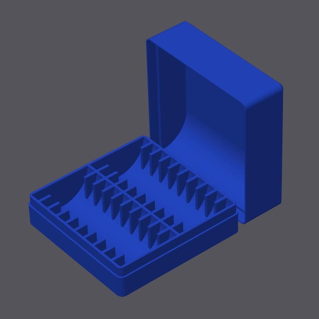 30 Coin Storage Box for 1 oz Silver Eagles in Capsules | 2x15 (2 rows of 15) | Fits 44mm-47mm Capsules | 9 Colors | Optional Custom Text