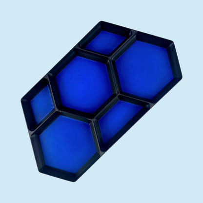 Six Bin Stackable Parts Tray | Garage Organizer | Hobby Organizer | Desk Organizer | Hobby Tray | Workspace Organizer