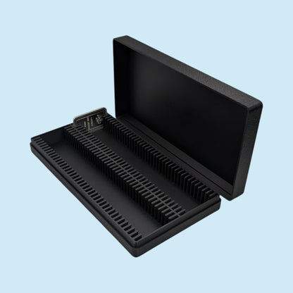 1oz Silver Bars Storage Box without Capsules | Holds 80 1oz Silver Bars | 2x40 Layout | 9 color Options | Optional Customized Text