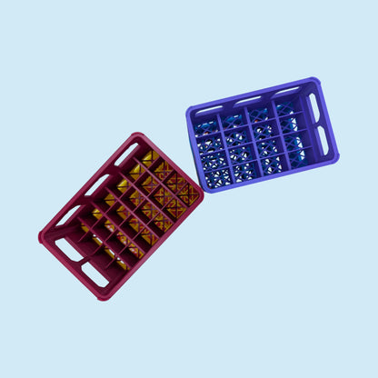 Large Crate Style Battery Storage | Battery Case for AAA, AA, 9v, 18650, 18500 | Organizer | Stackable | 3D Printed | Unique Gift