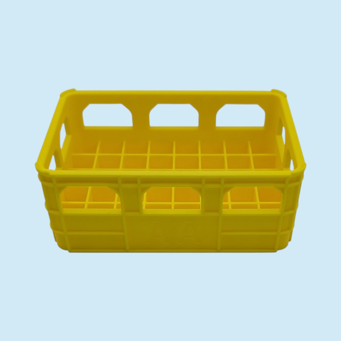 Large Crate Style Battery Storage | Battery Case for AAA, AA, 9v, 18650, 18500 | Organizer | Stackable | 3D Printed | Unique Gift