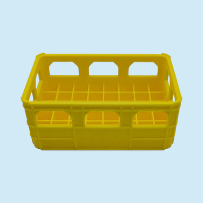 Large Crate Style Battery Storage | Battery Case for AAA, AA, 9v, 18650, 18500 | Organizer | Stackable | 3D Printed | Unique Gift