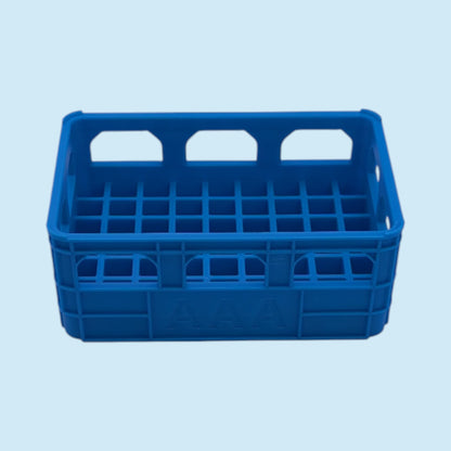 Large Crate Style Battery Storage | Battery Case for AAA, AA, 9v, 18650, 18500 | Organizer | Stackable | 3D Printed | Unique Gift