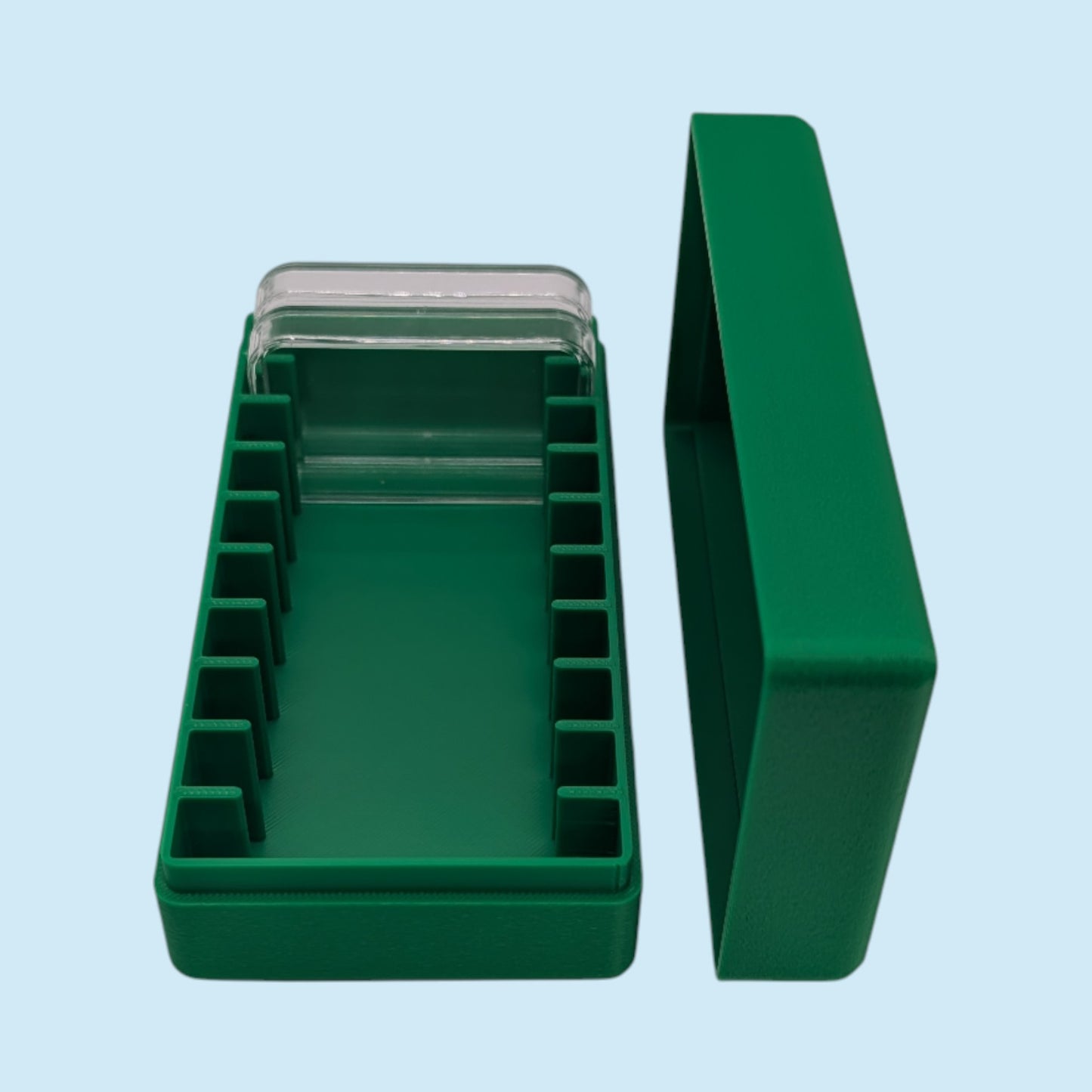 5oz Silver Bars Storage Box for Direct-Fit Capsules | Holds 10 5oz Silver Bars | 1x10 Layout | 9 color Options | Optional Customized Text