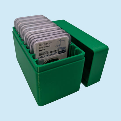 NGC PCGS Graded Coin Slab Box - 10 Slot - Certified Silver Dollar