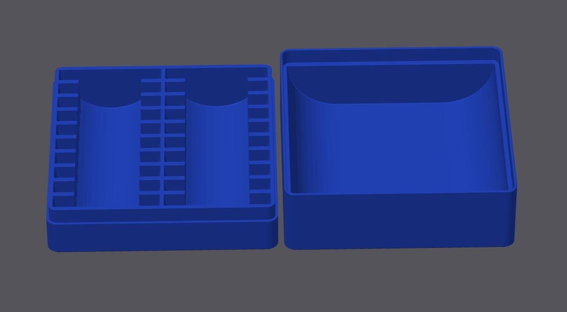 30 Coin Storage Box for 1 oz Silver Eagles in Capsules | 2x15 (2 rows of 15) | Fits 44mm-47mm Capsules | 9 Colors | Optional Custom Text