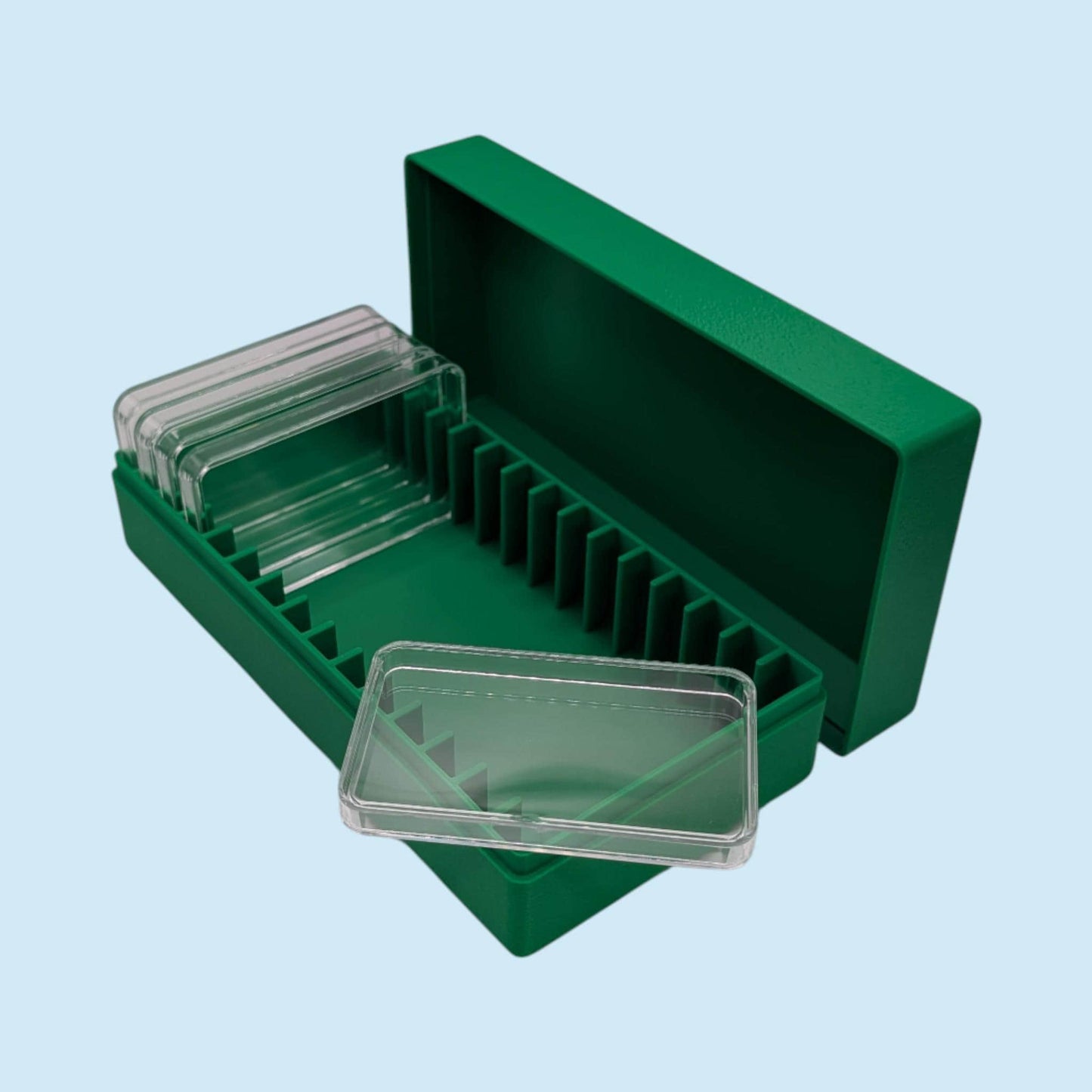 10oz Silver Bar Storage Box: Holds 15 Air-Tite Capsules, 9 Color Options and Optional Custom Text