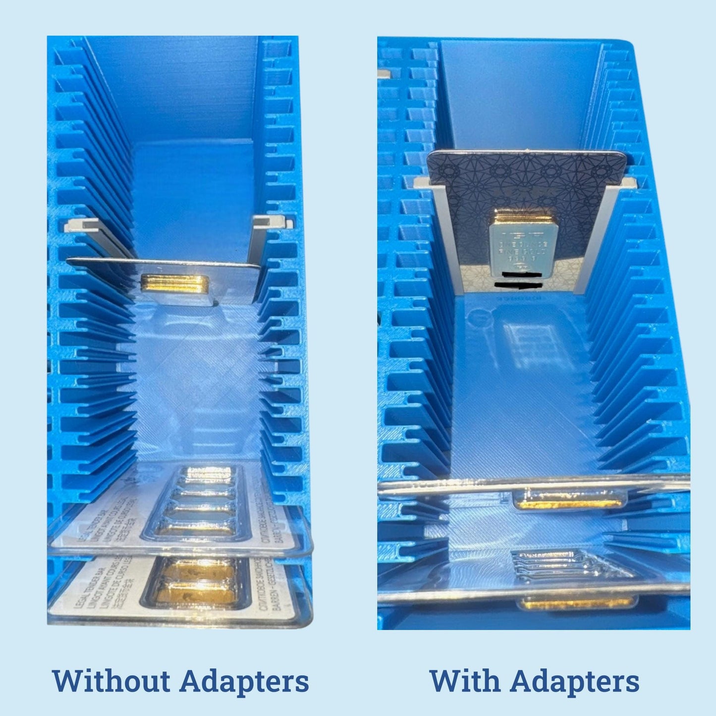 Precision Fit Adapter for Sub-1oz Gold Assay Cards – Add-on for 1oz Universal Assay Card Box