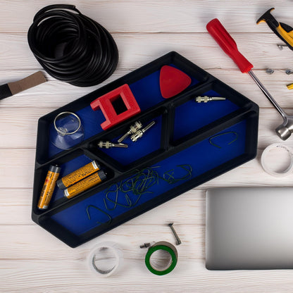 5 Bin Stackable Parts Tray - 2 Tool | Garage Organizer | Hobby Organizer | Desk Organizer | Hobby Tray | Workspace Organizer