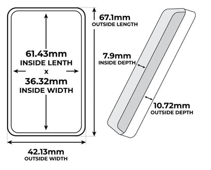 5oz Silver Bars Storage Box for Direct-Fit Capsules | Holds 15 5oz Silver Bars | 1x15 Layout | 9 color Options | Optional Customized Text