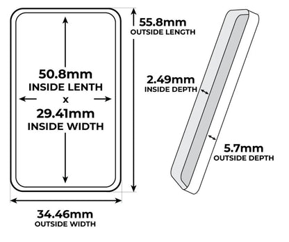 1oz Silver Bars Storage Box for Direct-Fit Capsules | Holds 20 1oz Silver Bars | 1x20 Layout | 9 color Options | Optional Customized Text