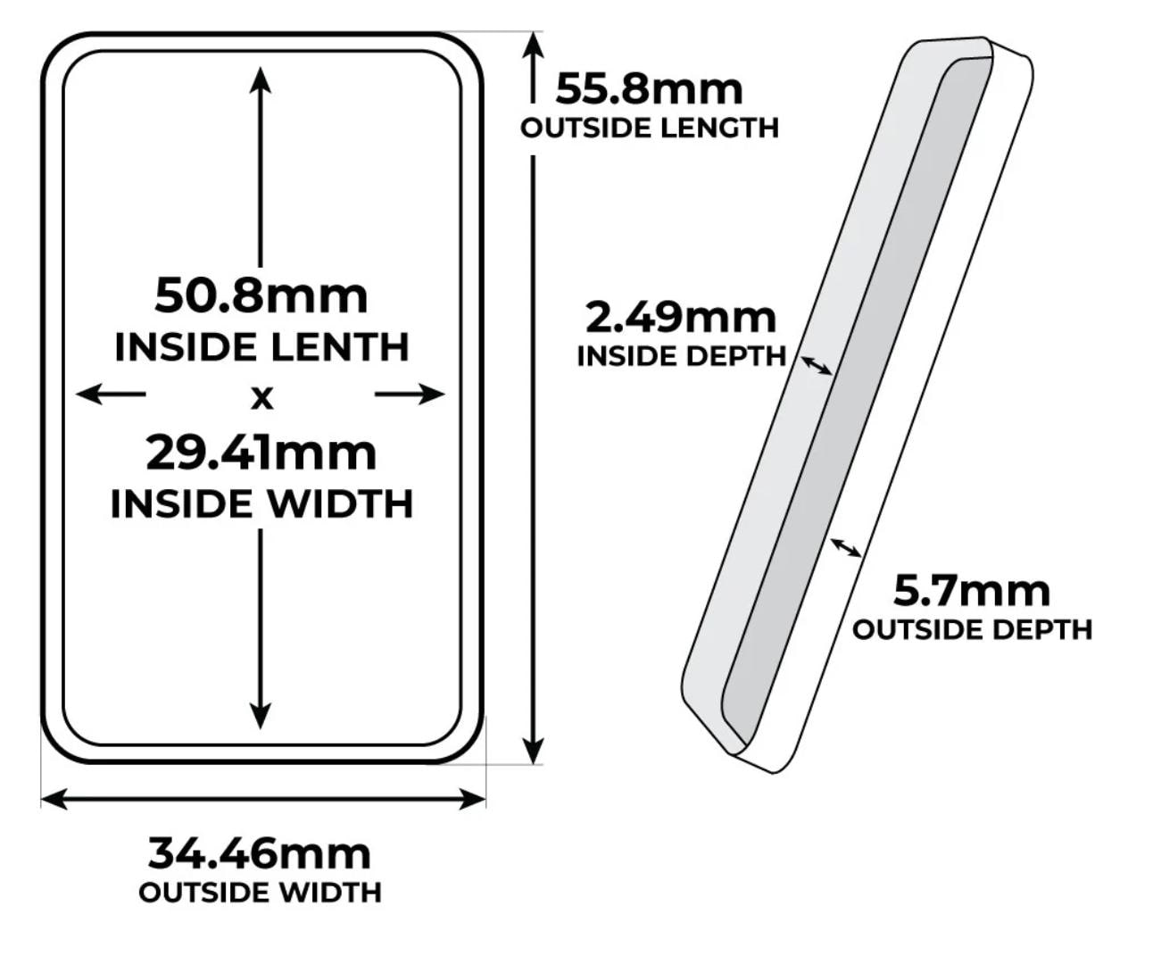 1oz Silver Bars Storage Box for Direct-Fit Capsules | Holds 40 1oz Silver Bars | 2x20 Layout | 9 color Options | Optional Customized Text