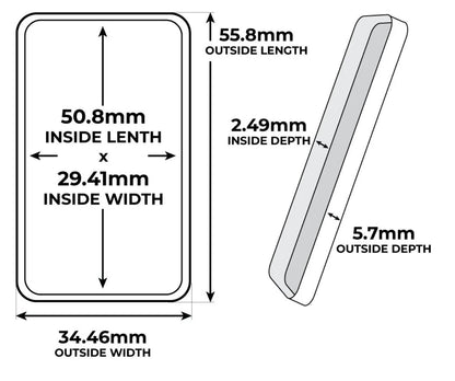 1oz Silver Bars Storage Box for Direct-Fit Capsules | Holds 40 1oz Silver Bars | 2x20 Layout | 9 color Options | Optional Customized Text