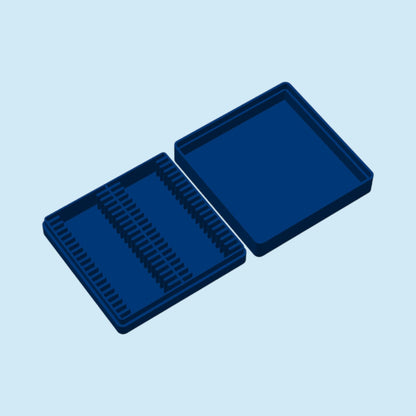 1oz Silver Bars Storage Box without Capsules | Holds 40 1oz Silver Bars | 2x20 Layout | 9 color Options | Optional Customized Text