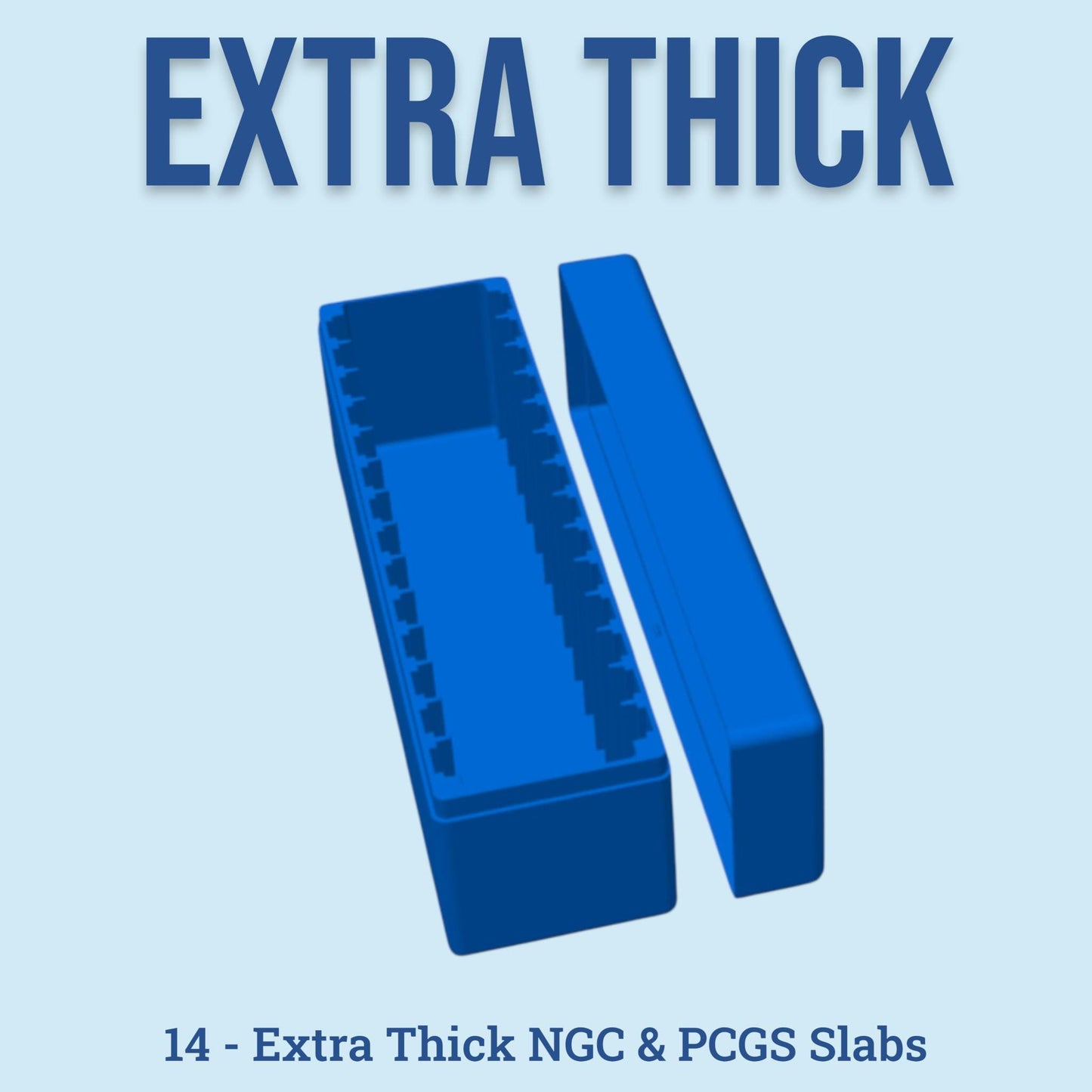 NGC Extra Thick Coin Slab Box - 14 Slot - High Relief Fat Slab