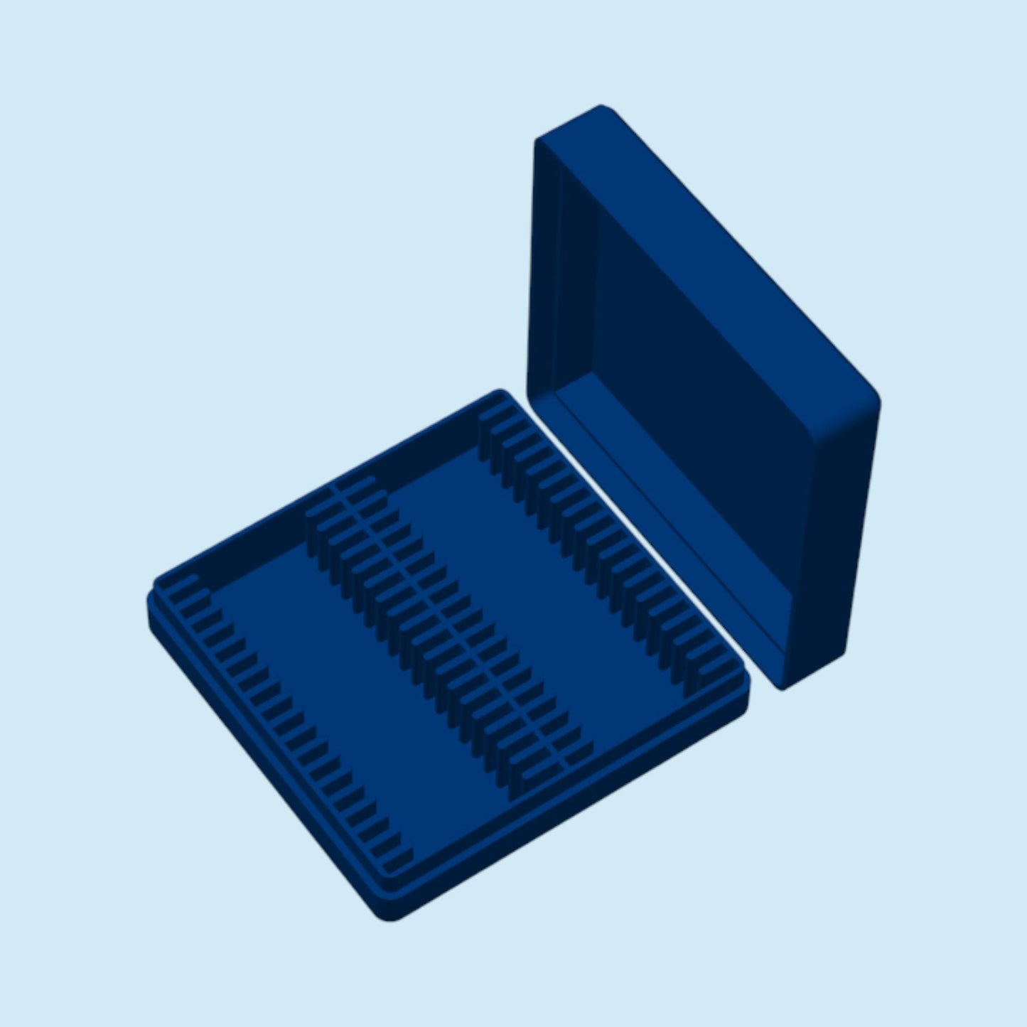 1oz Silver Bars Storage Box without Capsules | Holds 40 1oz Silver Bars | 2x20 Layout | 9 color Options | Optional Customized Text