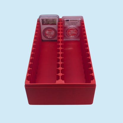 NGC Extra Thick Coin Slab Box - 28 Slot - High Relief Fat Slab