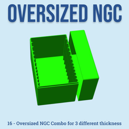 Legacy Oversized NGC Coin Slab Box - 13 Slot Combo - Multi-Size High Relief