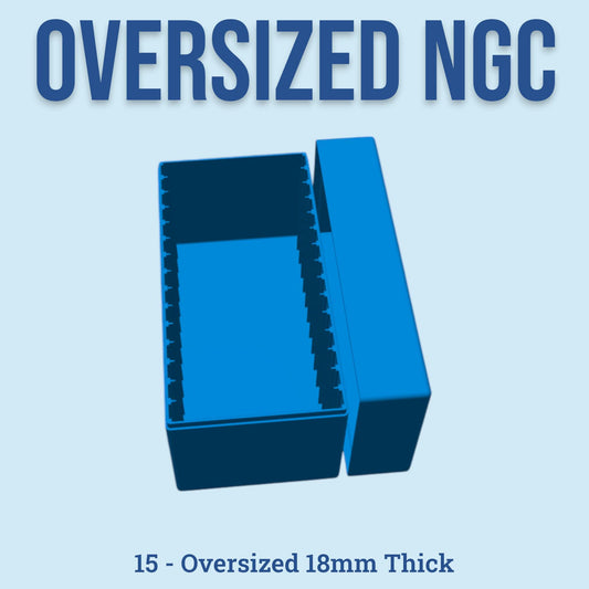 Legacy Oversized NGC Coin Slab Box - 15 Slot 18mm Medium - High Relief Coin