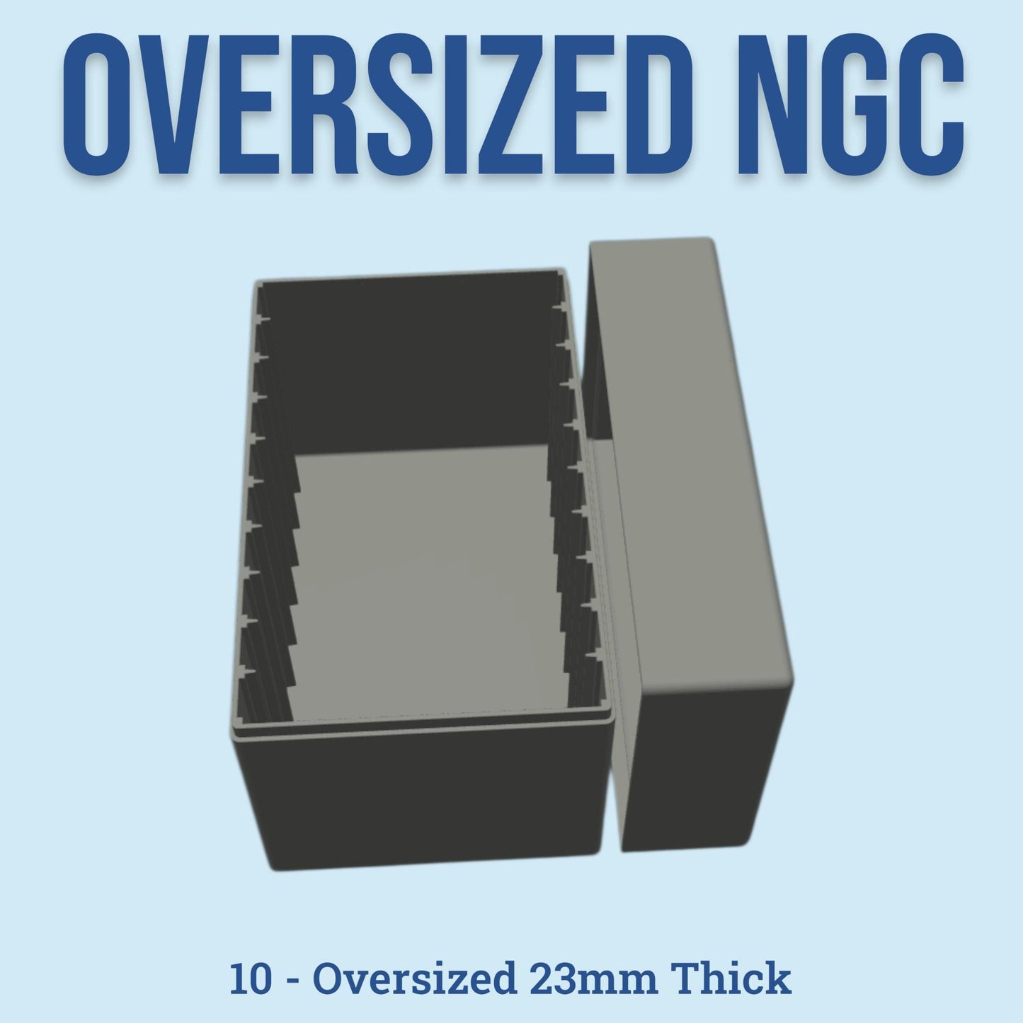 Legacy Oversized NGC Coin Slab Box - 10 Slot 23mm Large - High Relief Coin