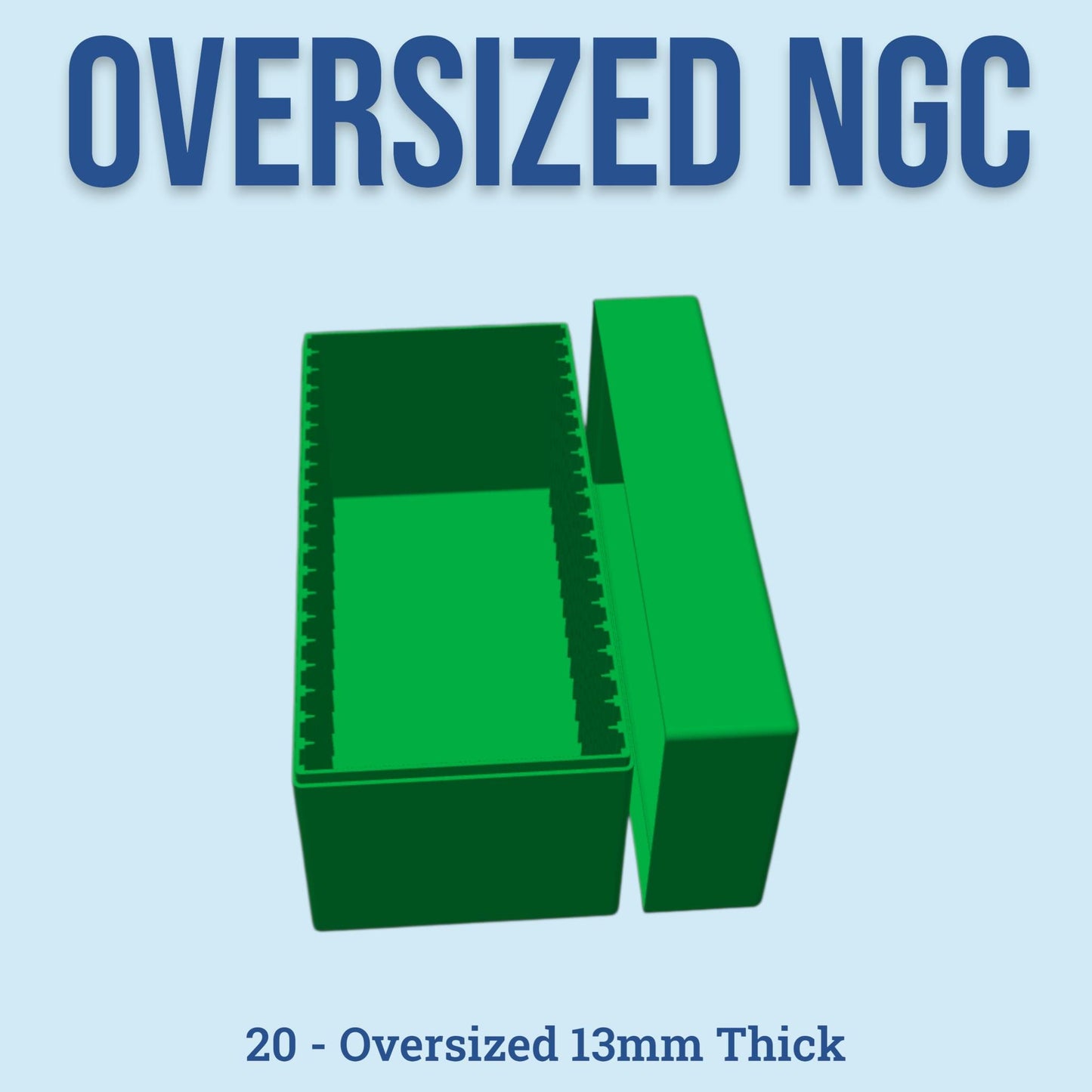 Legacy Oversized NGC Coin Slab Box - 20 Slot 13mm Thin - High Relief Coin